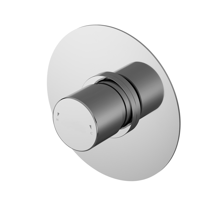 Nuie Arvan Temperature Control Thermostatic Shower Valve - Chrome - ARVTC11 - TAP 'N' SHOWER