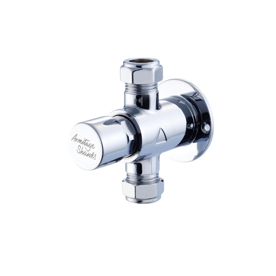 Armitage Shanks Avon Self - Closing Exposed Shower Valve - Chrome - S9322AA - TAP 'N' SHOWER