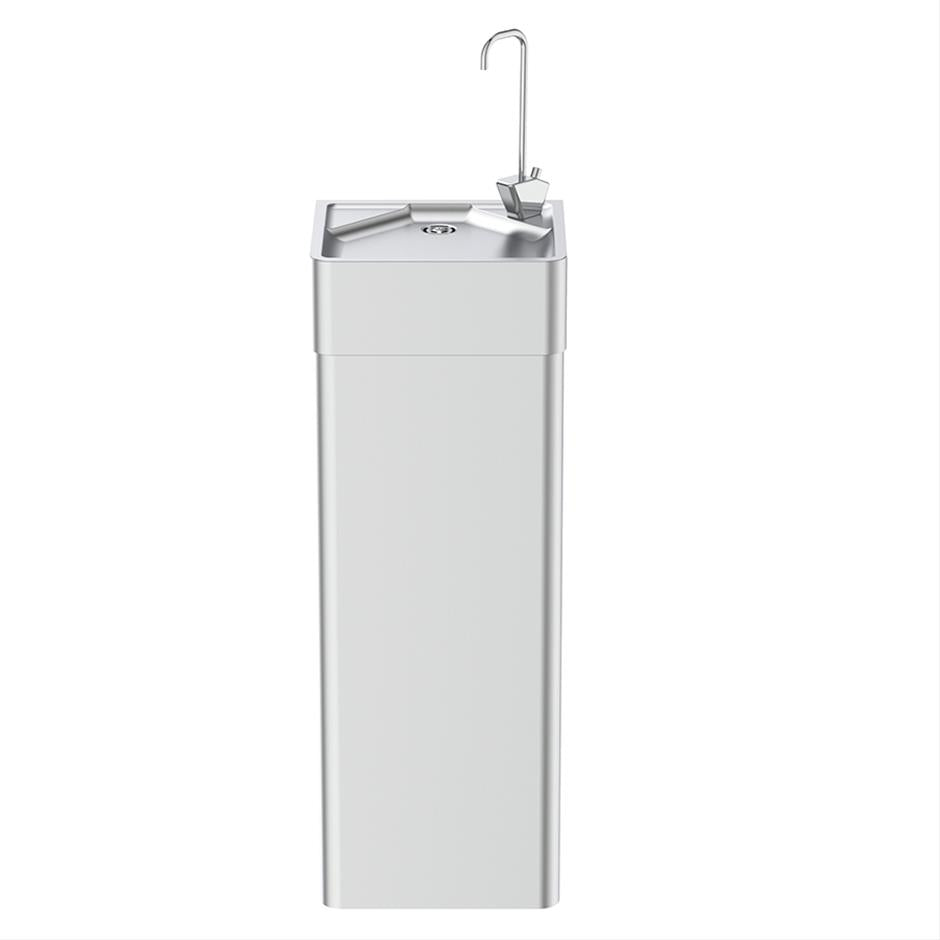 Armitage Shanks Purita Pedestal Drinking Fountain With Bottle Filler - Stainless Steel - S1292MY - TAP 'N' SHOWER