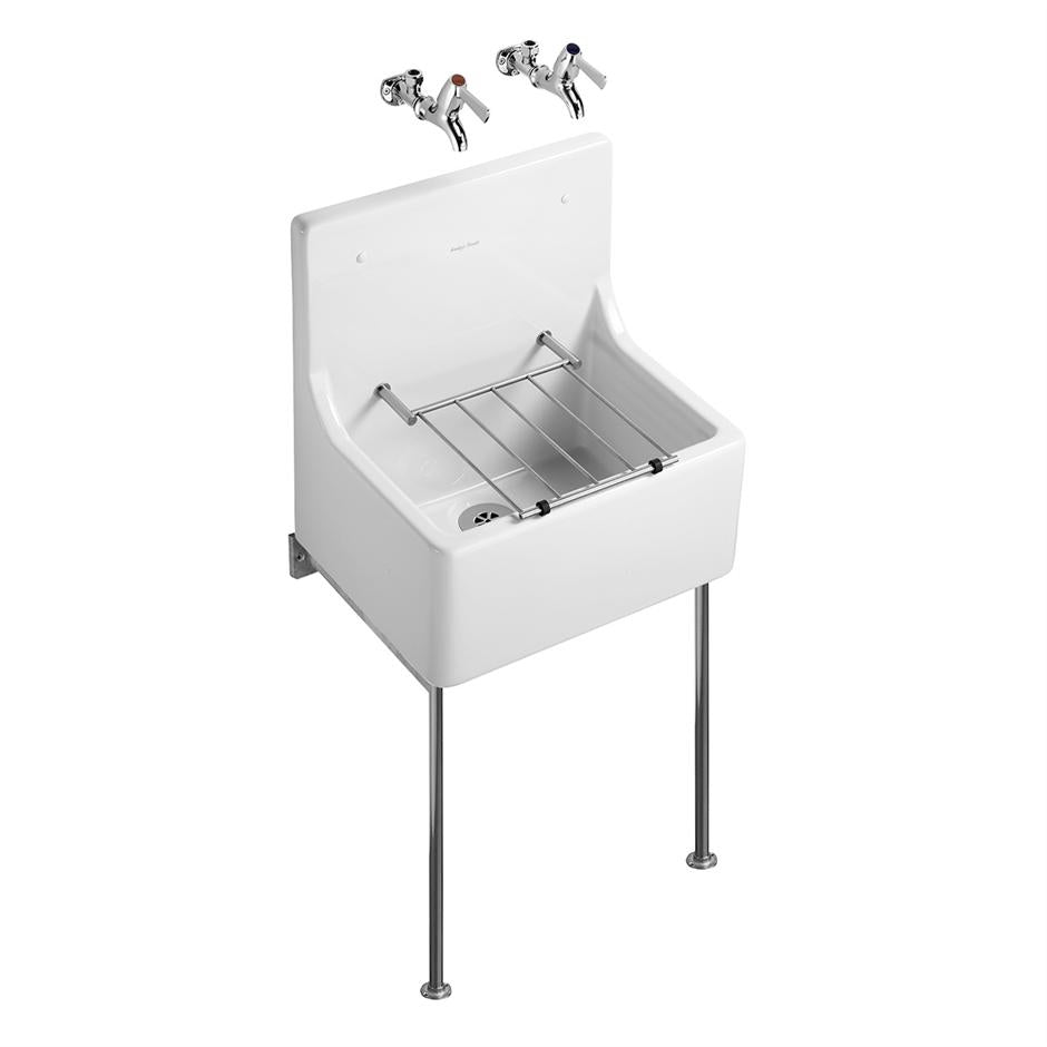 Armitage Shanks Alder Heavy Duty Cleaner's Sink - White - S590001 - TAP 'N' SHOWER