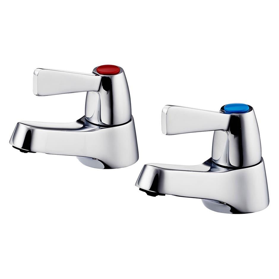 Armitage Shanks Alterna 21 Lever Bath Pillar Taps - Chrome - B1680AA - TAP 'N' SHOWER