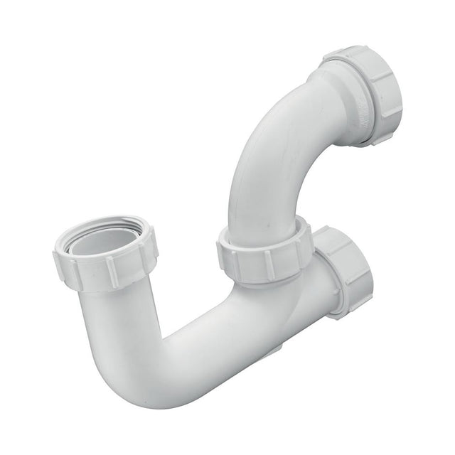 Armitage Shanks Trap 1½" plastic P seal 75mm - White - S897067 - TAP 'N' SHOWER