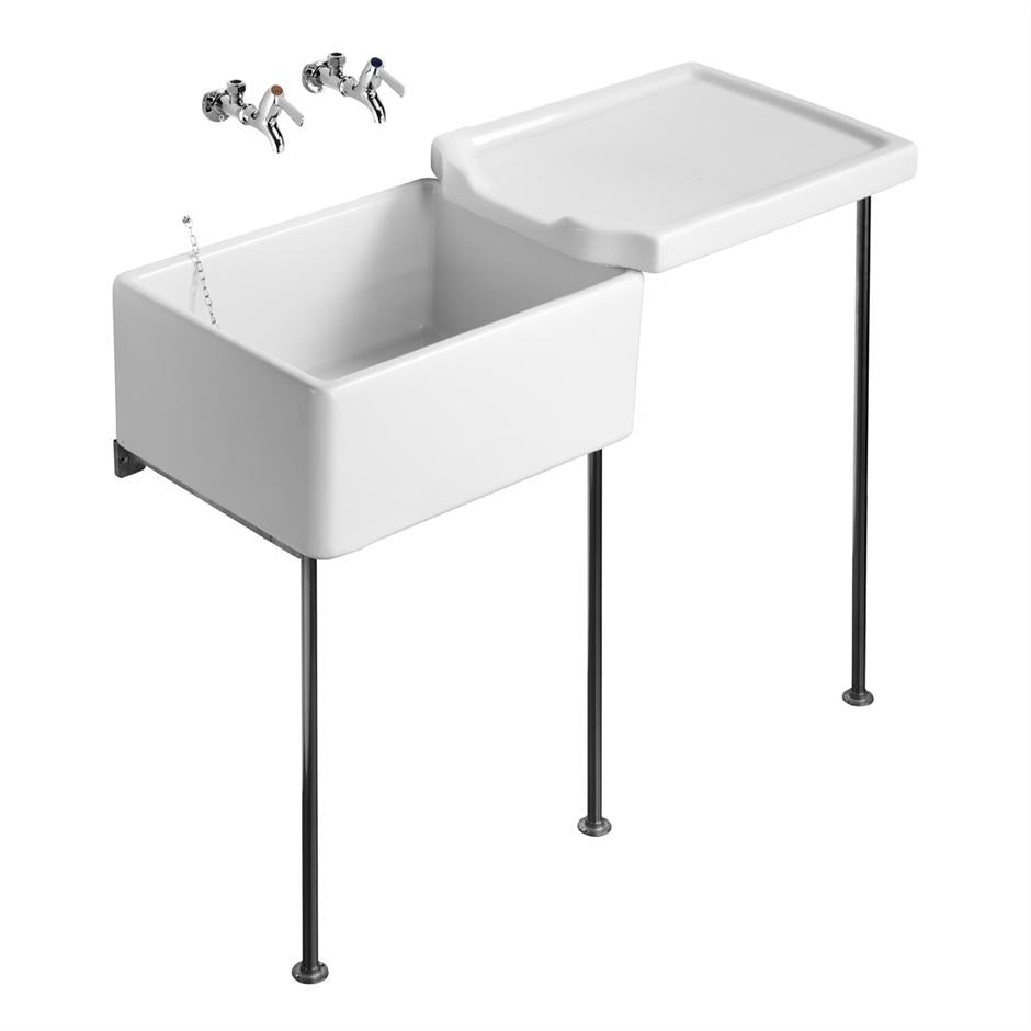 Armitage Shanks Belfast Heavy Duty Sink - White - S582701 - TAP 'N' SHOWER