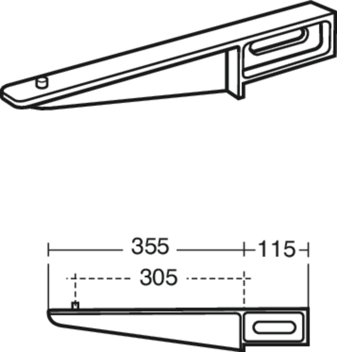 Armitage Shanks Brackets - Chrome - S922167 - TAP 'N' SHOWER