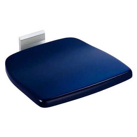 Armitage Shanks Care Plus Folding Shower Seat, Fixed Height - Blue - S064336 - TAP 'N' SHOWER