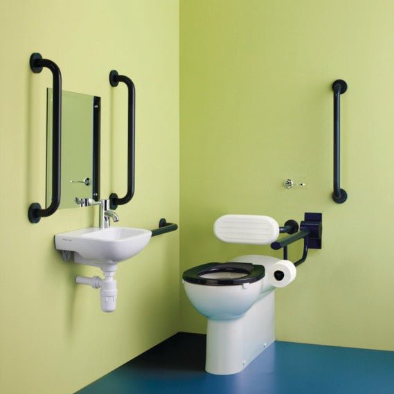 Armitage Shanks Doc M Contour 21+ Back To Wall Left or Right Hand Packs - Charcoal - S0685RN - TAP 'N' SHOWER