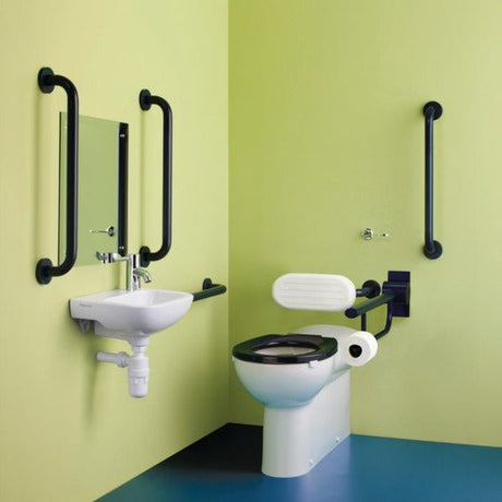 Armitage Shanks Doc M Contour 21+ Back To Wall Left or Right Hand Packs - Charcoal - S0685RN - TAP 'N' SHOWER