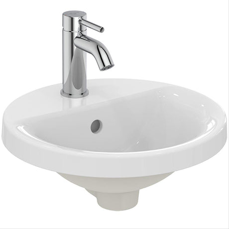 Armitage Shanks Edit R Countertop Washbasin 1 Taphole 38cm - White - S078901 - TAP 'N' SHOWER