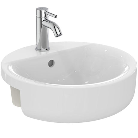 Armitage Shanks Edit R Semi - Countertop Washbasin 45cm - White - S079201 - TAP 'N' SHOWER