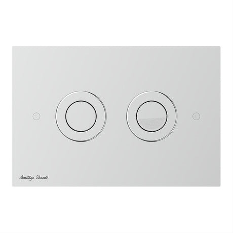 Armitage Shanks Septa Pro P1 Pneumatic Metal Dual Flushplate - Stainless Steel - S0775MY - TAP 'N' SHOWER