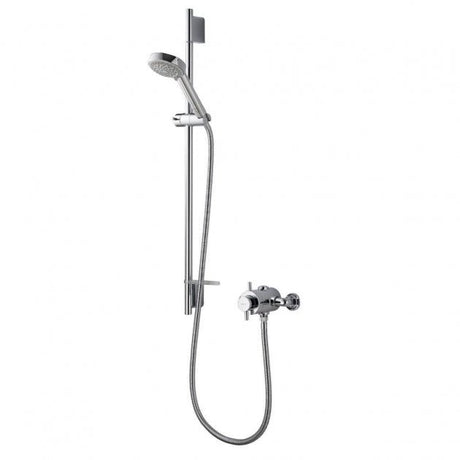 Aqualisa Aspire Dl Exposed Mixer Shower with Adjustable Head - Chrome - ASP001EA - TAP 'N' SHOWER