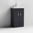 Nuie 2-Door Athena Floor Standing Vanity Unit with Basin-1 500mm Wide - Hacienda Black - ATH005A