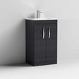 Nuie 2-Door Athena Floor Standing Vanity Unit with Basin-2 500mm Wide - Hacienda Black - ATH005B