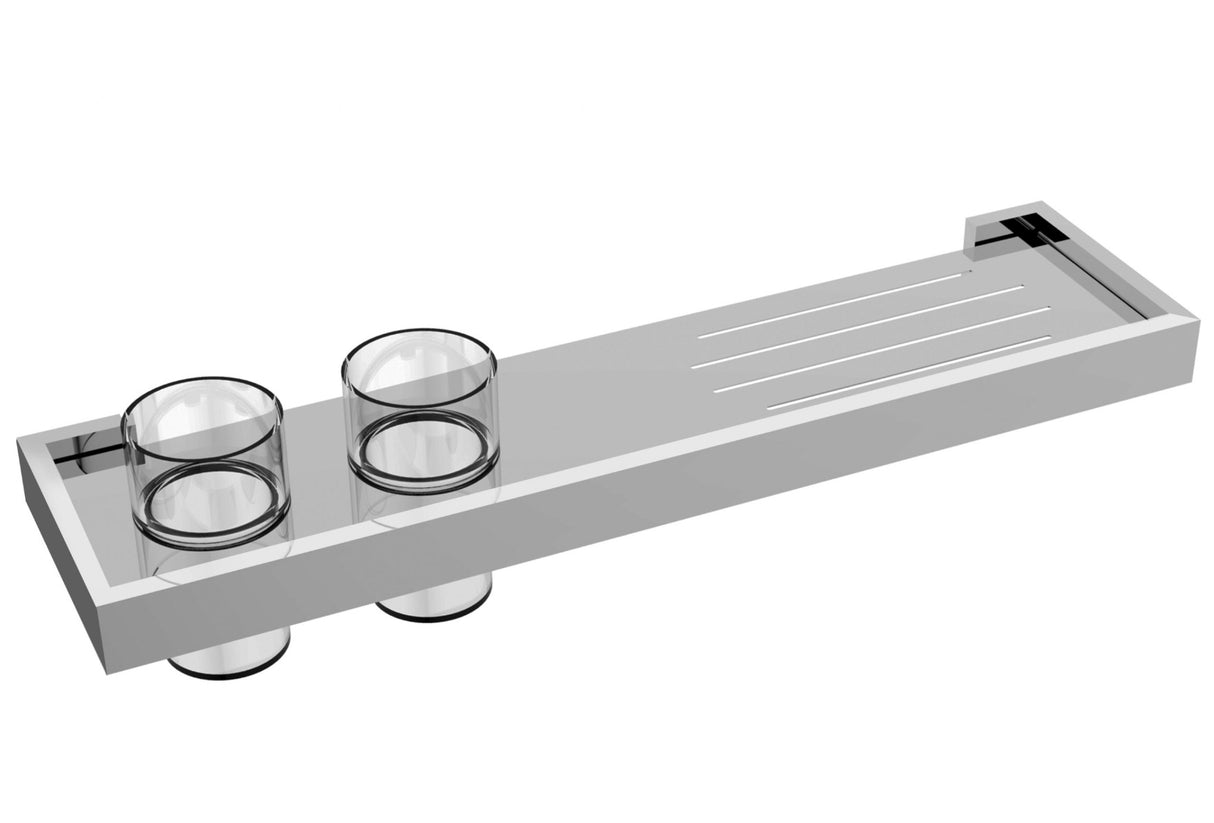 JTP Athena Twin Tumbler Holder - Chrome - 860174
