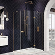 Scudo Athena Hinged Quadrant Finish Pack - Brushed Brass - ATHQUADPACKBB - TAP 'N' SHOWER