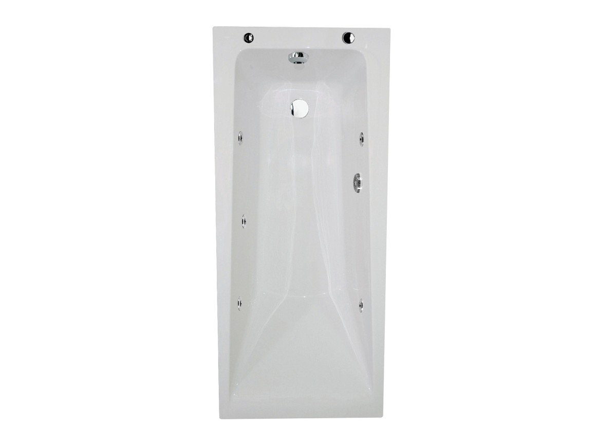 Atlanta 1700 x 700mm 6 Jet Whirlpool Bath - ABATLANTA6