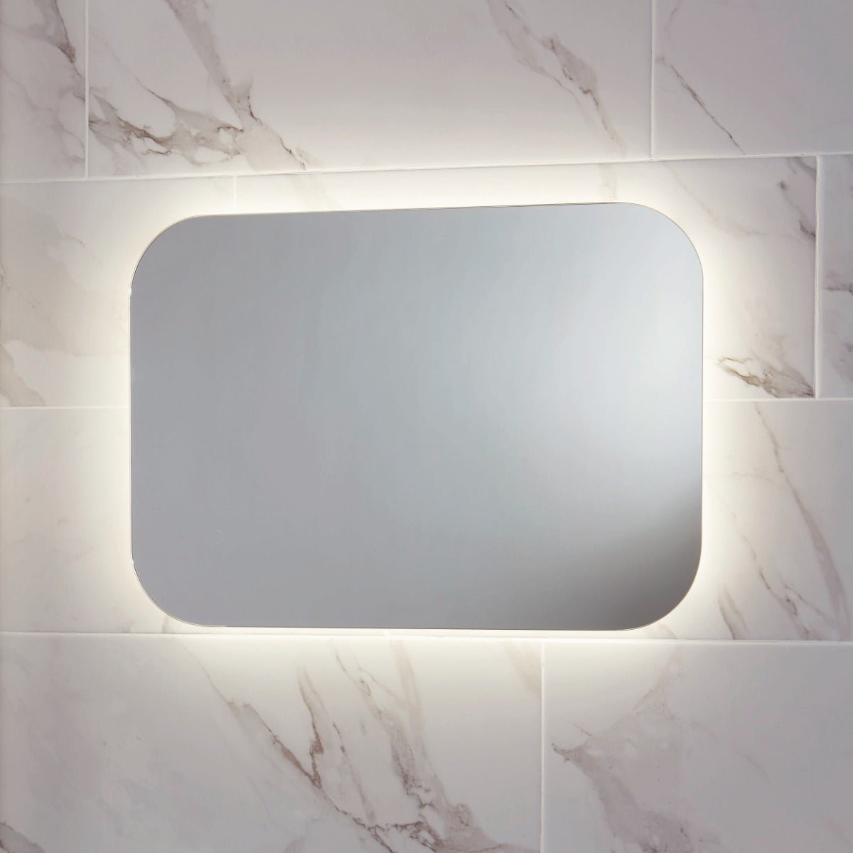 Scudo Aura 600mm x 1200mm LED Mirror with Demister Pad - AURA - 600X1200SHVR - TAP 'N' SHOWER