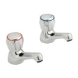 Vado Astra Basin Pillar Taps CD Valve 1/2" - Chrome - AX - AST - 106/CD - CP - TAP 'N' SHOWER