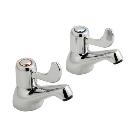 Vado Astra Lever Handles Bath Pillar Taps Cd Valve - Chrome - AX - AST - 336 - CP - TAP 'N' SHOWER