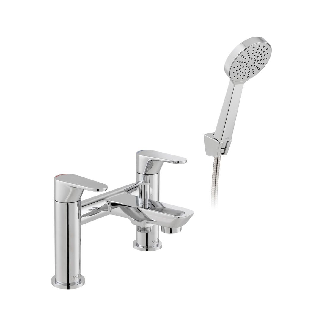 Vado Ava Bath Shower Mixer with Shower Kit - Chrome - AX - AVA - 130+K - CP - TAP 'N' SHOWER