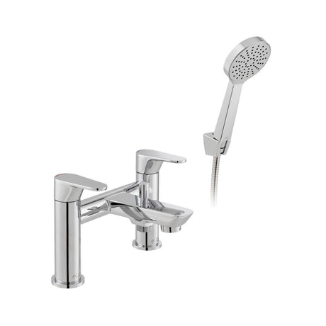 Vado Ava Bath Shower Mixer with Shower Kit - Chrome - AX - AVA - 130+K - CP - TAP 'N' SHOWER