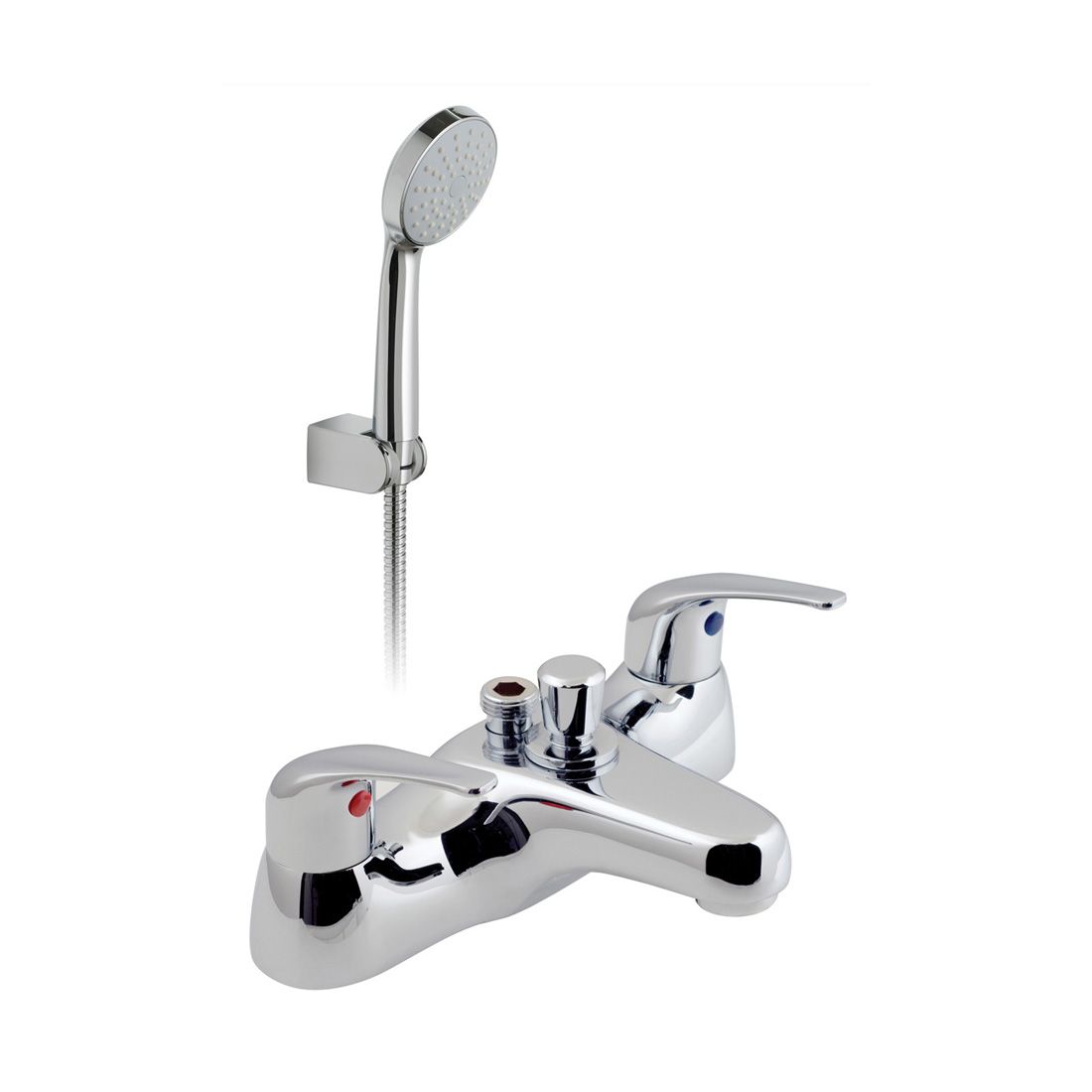 Vado Matrix Deck Mounted Bath/shower Mixer with Shower Kit - Chrome - AX - MAT - 130+K - CP - TAP 'N' SHOWER