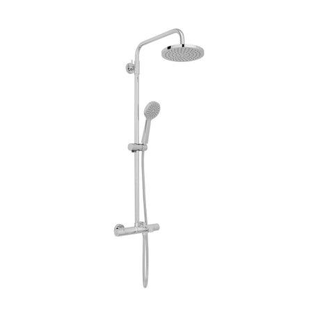 Vado Sirkel Wall Mounted Thermostatic Bath Shower Mixer Column - Chrome - AX - SIR - 123T - RRK/B - CP - TAP 'N' SHOWER
