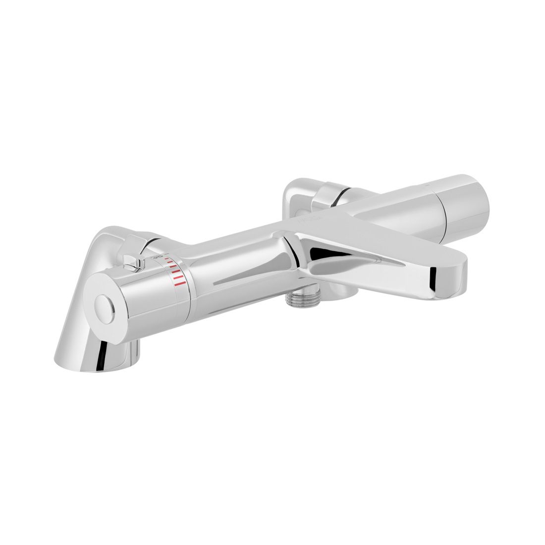 Vado Sirkel Deck Mounted Thermostatic Bath Shower Mixer - Chrome - AX - SIR - 131T - CP - TAP 'N' SHOWER