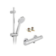 Vado Sirkel Single Function Thermostatic Shower Package - Chrome - AX - SIR - SFSP - CP - TAP 'N' SHOWER