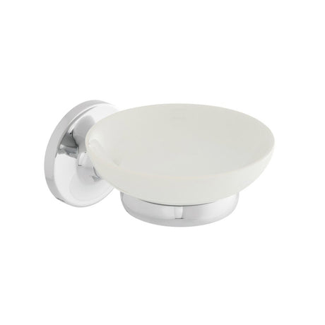 Vado Tournament Ceramic Soap Dish with Holder - Chrome - AX - TOU - 182A - CP - TAP 'N' SHOWER