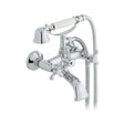 Vado Victoriana Wall Mounted Bath Shower Mixer with Shower Kit - Chrome - AX - VIC - 120/CD - CP - TAP 'N' SHOWER