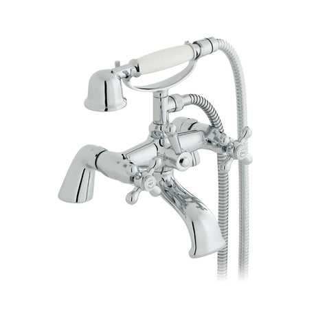 Vado Victoriana Bath Shower Mixer with Shower Kit - Chrome - AX - VIC - 131/S/CD - CP - TAP 'N' SHOWER