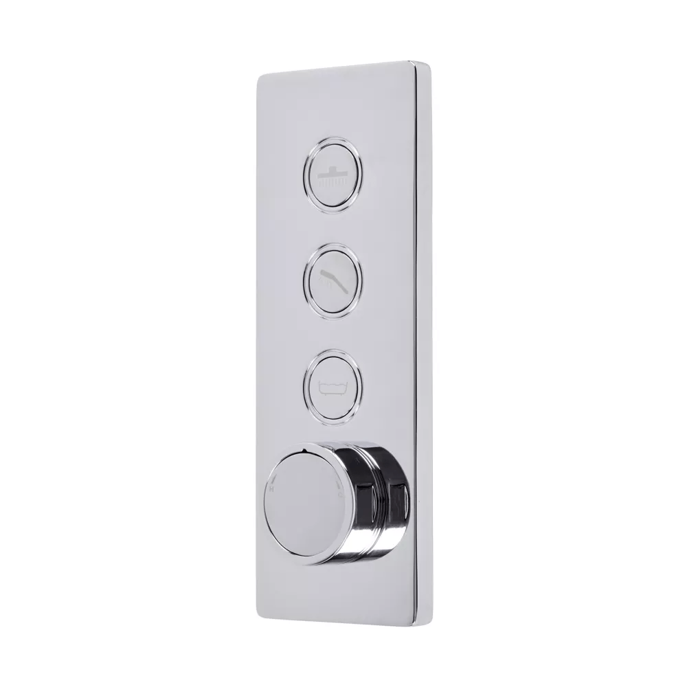 Tavistock Axiom Triple Function Push Button Shower Valve - Chrome - SAX2767 - TAP 'N' SHOWER