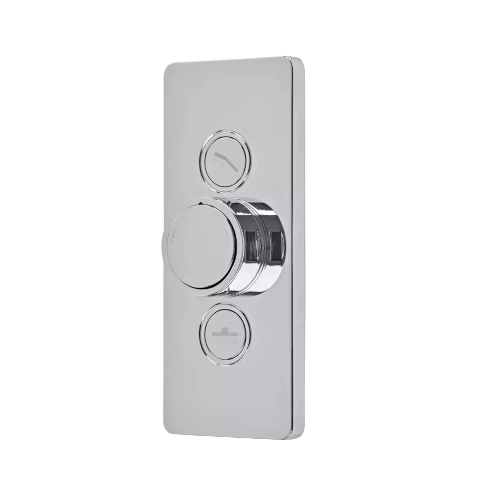 Tavistock Axiom Dual Function Push Button Shower Valve - Chrome - SAX2765 - TAP 'N' SHOWER