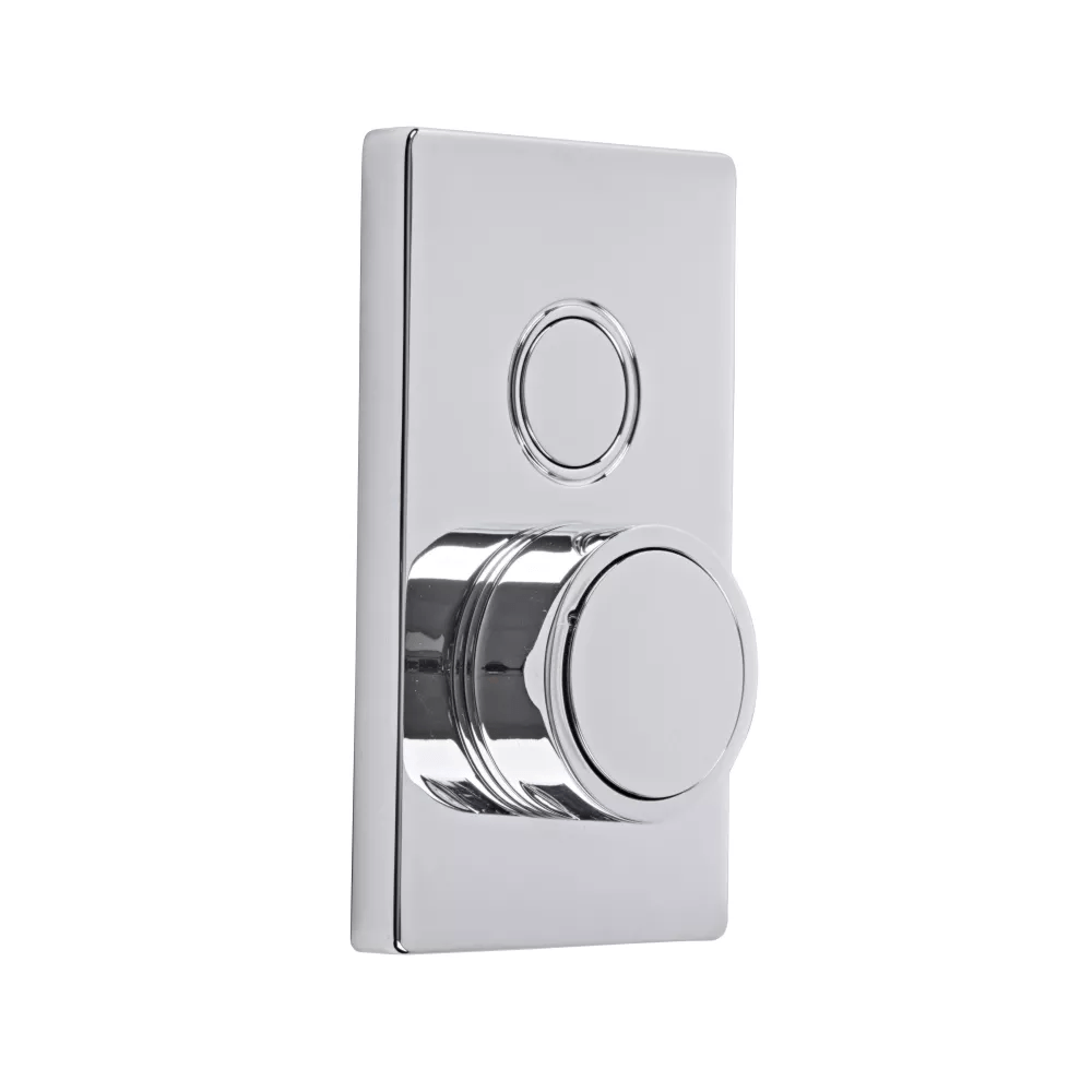 Tavistock Axiom Single Function Push Button Shower Valve - Chrome - SAX2766 - TAP 'N' SHOWER