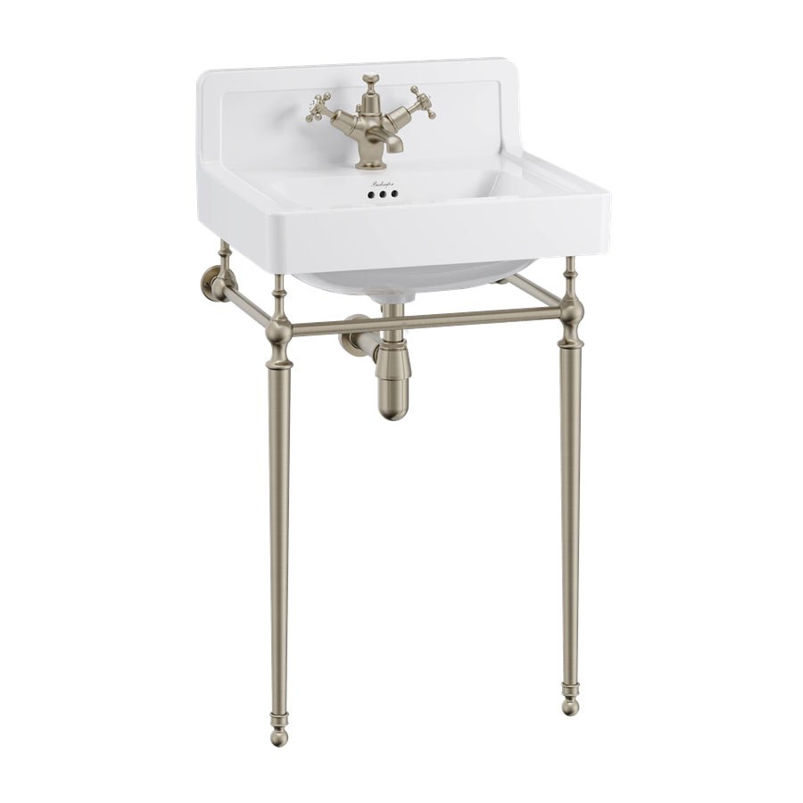 Burlington Basin Wash Stand - Brushed Nickel - T22A BNKL - TAP 'N' SHOWER