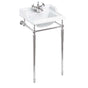 Burlington Classic White 2 Tap Hole Square Basin 50cm - B202TH - TAP 'N' SHOWER