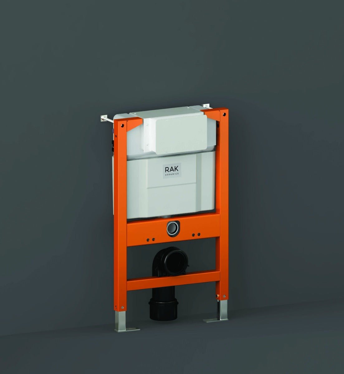 RAK Ecofix Concealed Toilet Support Frame with Concealed Cistern 820mm High - Orange - FS04RAK82TF - TAP 'N' SHOWER