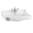Burlington Edwardian White 1 Tap Hole Square Basin 61cm - B51TH - TAP 'N' SHOWER