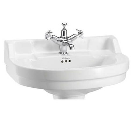 Burlington Edwardian White 1 Tap Hole Round Basin 56cm - B61TH - TAP 'N' SHOWER