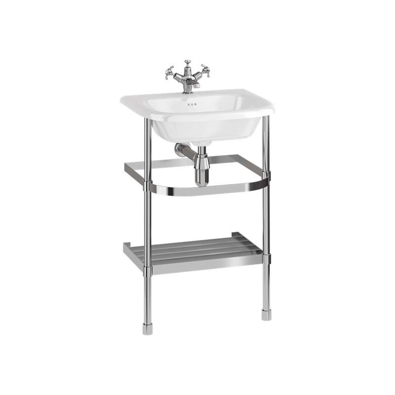 Burlington Stainless Steel Wash Stand for Roll Top Basin 55cm - B7ES - TAP 'N' SHOWER