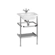 Burlington Stainless Steel Wash Stand for Roll Top Basin 55cm - B7ES - TAP 'N' SHOWER