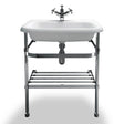 Burlington Stainless Steel Wash Stand for Roll Tap Basin 65cm - B8ES - TAP 'N' SHOWER