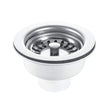 Rak Ceramics Stem Ball Plug Basket Strainer Waste 60mm - Stainless Steel - MBSWSS85 - 90 - TAP 'N' SHOWER