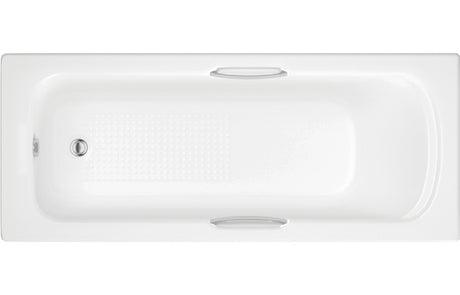 Prystine Presley Gripped SUPERCAST 0TH Bath With Legs 1700 x 700 x 550mm - White - PRIS105617 - TAP 'N' SHOWER