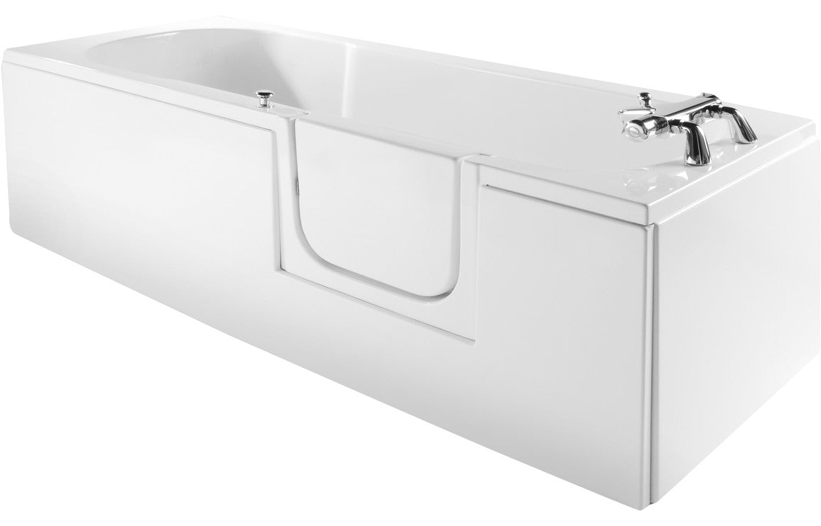 Prystine Access Easy 0 Tap Hole Right Handed Bath 1690 x 690mm - White - PRIS2882 - TAP 'N' SHOWER