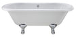 Launde Abbey Elmstead Freestanding Double Ended Slipper Bath with Feet Set 1 - White - TAP 'N' SHOWER