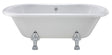 Launde Abbey Elmstead Freestanding Double Ended Slipper Bath - 1700mm - White - TAP 'N' SHOWER
