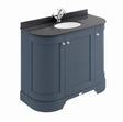 Bayswater Curved Vanity Unit 3 Doors 1000mm - Stiffkey Blue - BAYF162 - TAP 'N' SHOWER