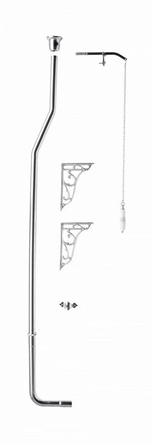 Bayswater High Level Flush Pipe Kit - Chrome - BAYA415 - TAP 'N' SHOWER